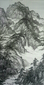 任纪成作品 《高山入云》